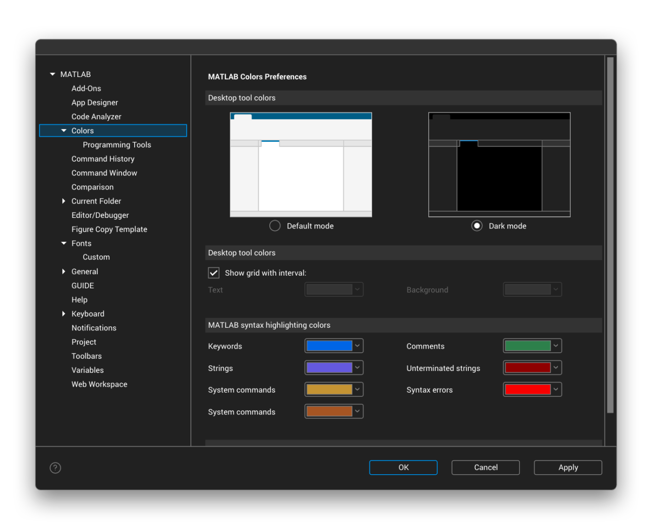 MATLAB Dark Mode | Harut Arutyunyan